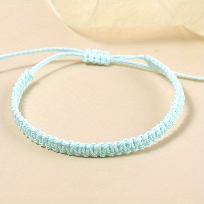 Simple Braided Handmade Woven Friendship Bracelet, Dainty Stacking Jewelry,  Boho Beach Vibes, Accessories for Her, Cheap Gifts for Stockings 