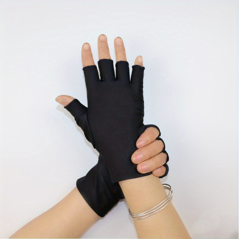 BESPORTBLE 2 guantes de medio dedo para mujer, guantes de gimnasio, guantes  de trabajo para hombre, guantes para el sol de mujer, guantes de