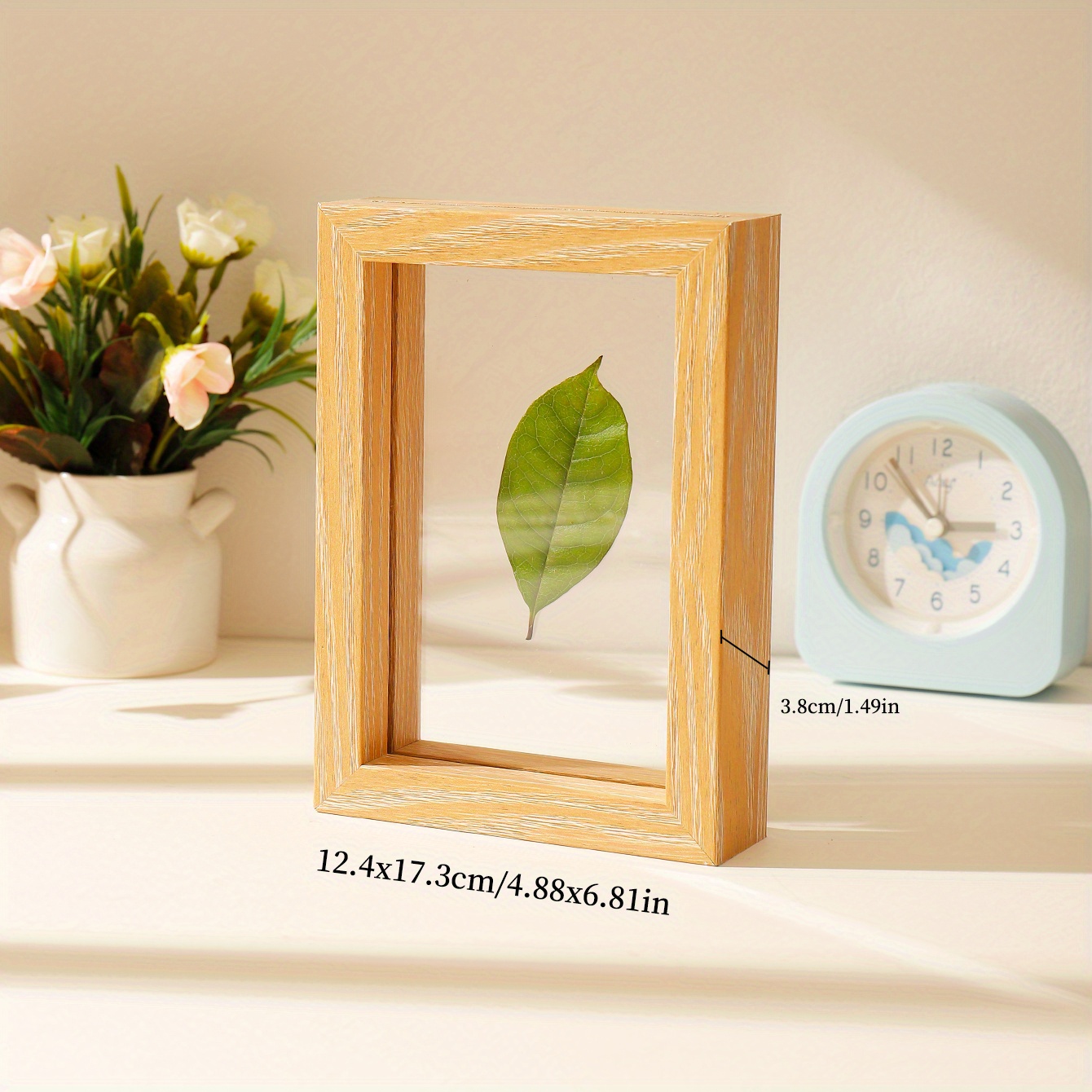 Double sided Transparent Glass Photo Frame Office Home Decor - Temu