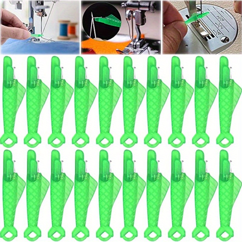  Needle Threaders,Needle Threader Tool,Easy Device Automatic  Thread Sewing Threader, Quick Sewing Needle Inserter, Simple Wire Loop Tool  DIY Threader for Hand or Machine Sewing & Crafting