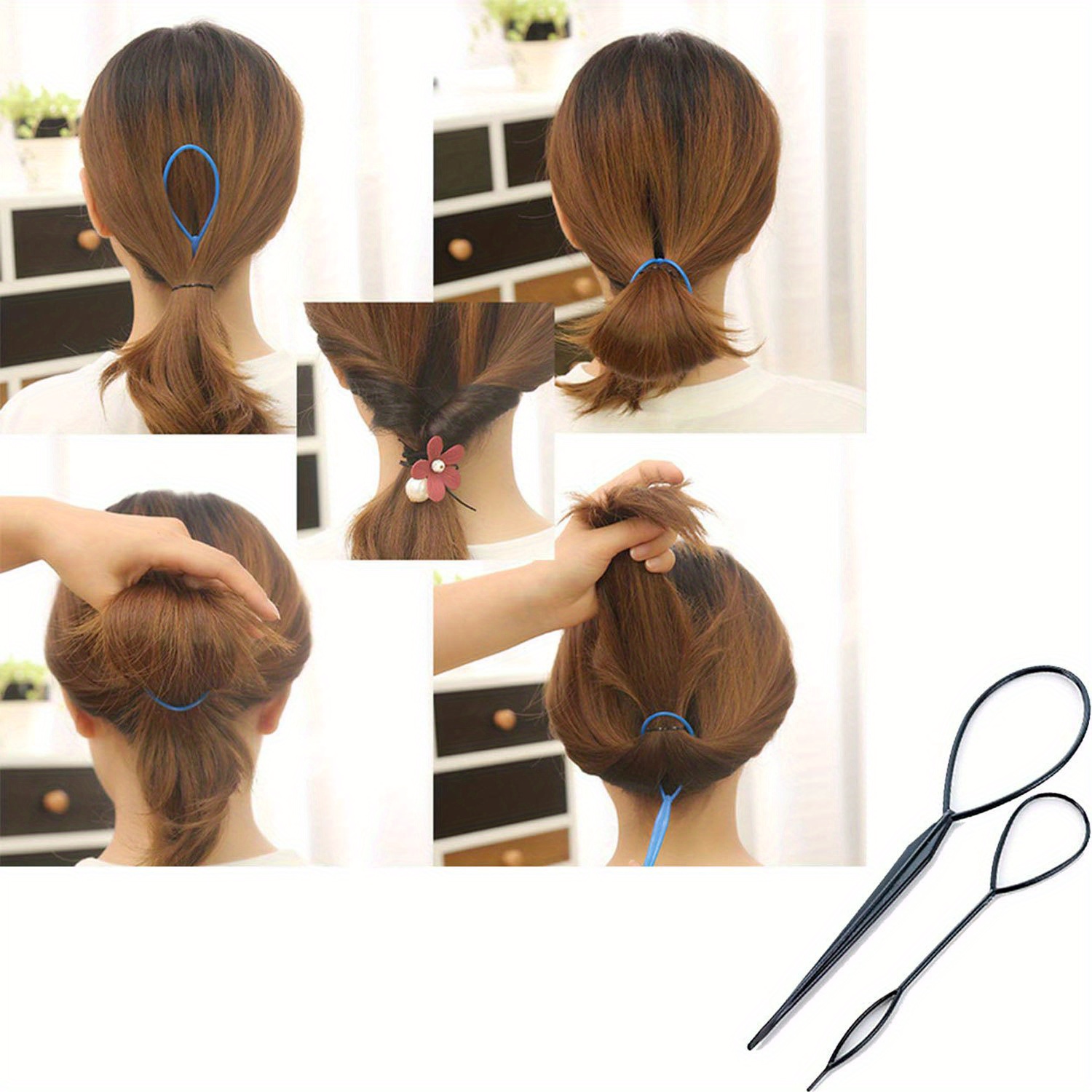 French Braid Tool Loop Hair Styling Ponytail Maker Temu Netherlands