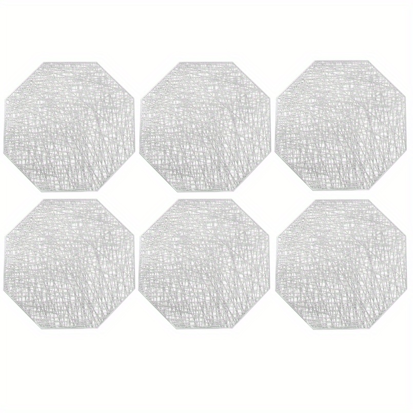 Round Pvc Placemats Solid Color Light Luxury Pads Heat - Temu