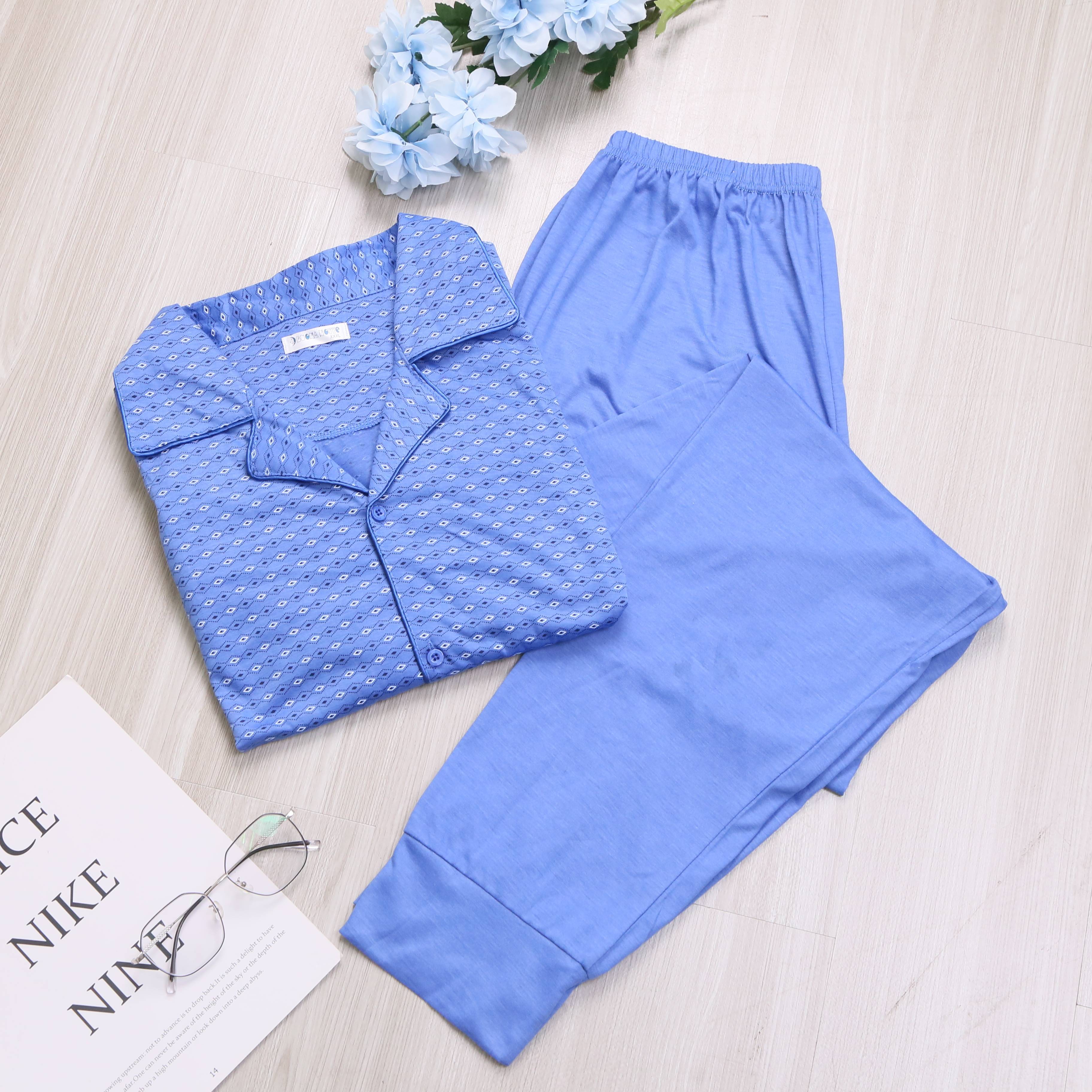 Two-piece Casual Tie-dye Pajamas Long-sleeved Trousers Home Service Suit