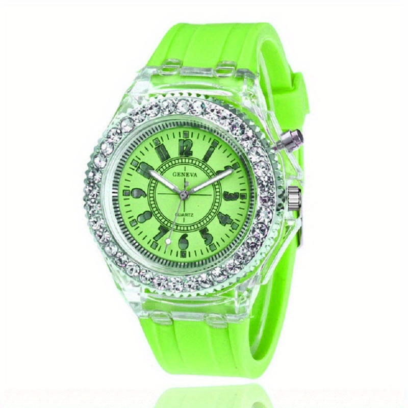 Jacenvly Clearance 2024 New Casual Quartz Stainless Steel Band Women Flower  Rhinestone Watch Cool