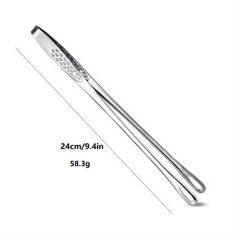 Kitchen Supplies Utensils Dinner Clips Kitchen Tongs, Self-service Tongs,  Stainless Steel Food Tongs, Small Tongs (9 Inch) (silver) (6pcs)