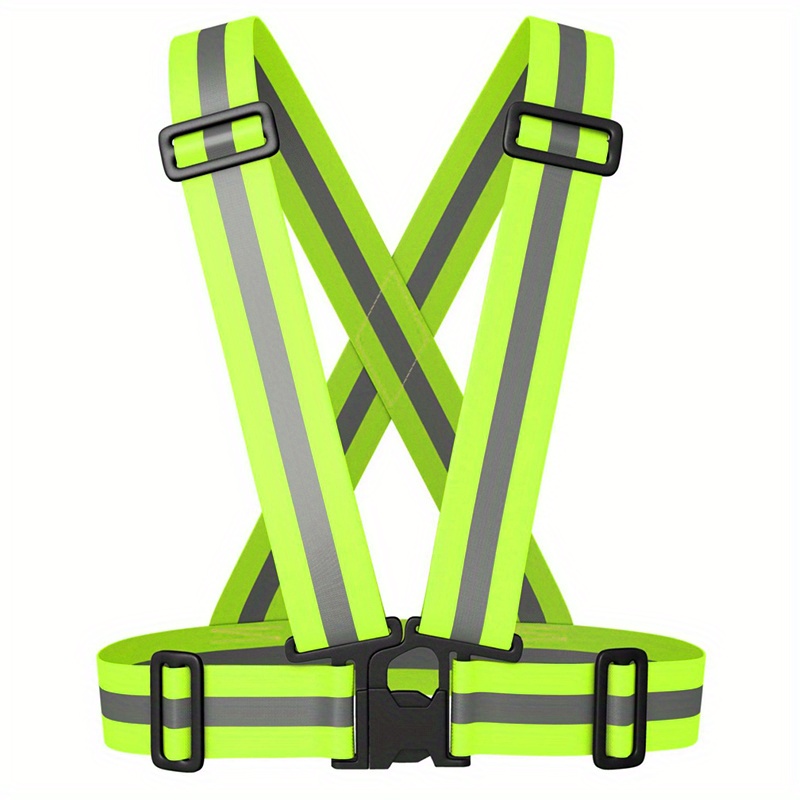 Reflective Vest, Reflective Glow Belt with 2Pack Reflector Armbands,  Adjustable Elastic Safety Vest Outdoor Reflective Belt High Visibility,  Ultralight & Comfy for Running, Jogging, Walking, Cycling