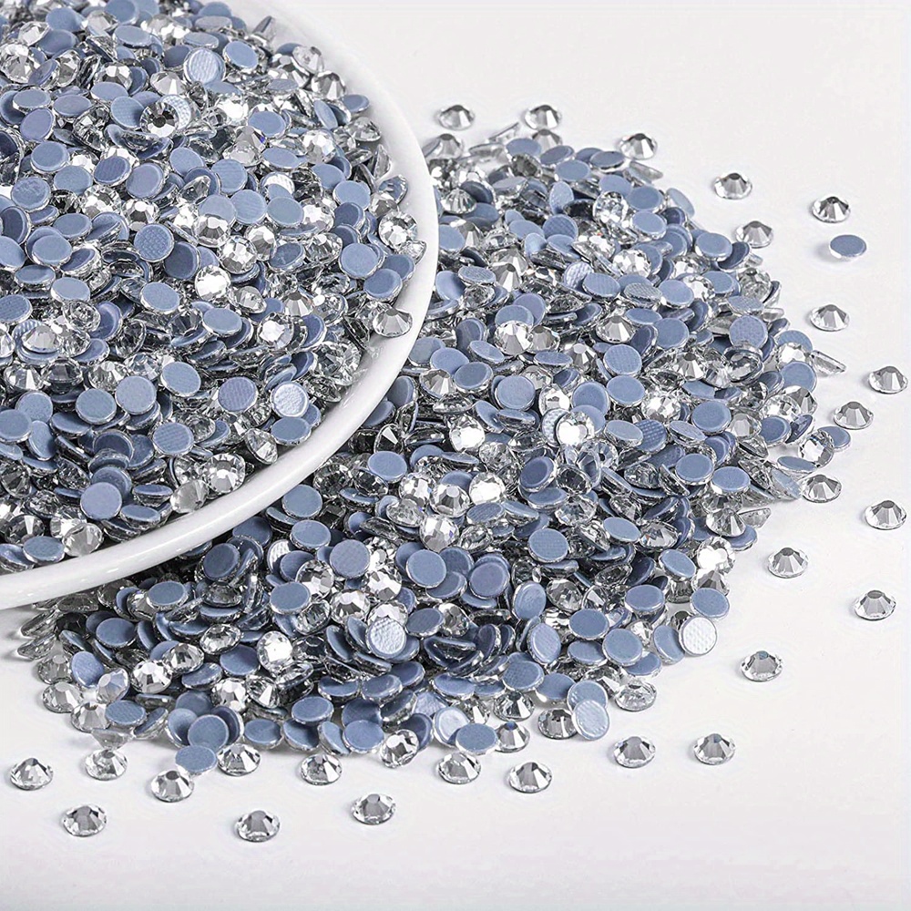 Crystal Clear Rhinestone Point Back Glass Stones Decorative Beads