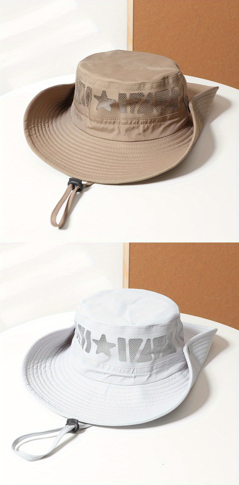 Sun Hat Wide Brim Breathable Mesh Upf 50 Waterproof Fishing Hat Safari Hat  Foldable Boonie Mens Womens, Shop On Temu And start Saving