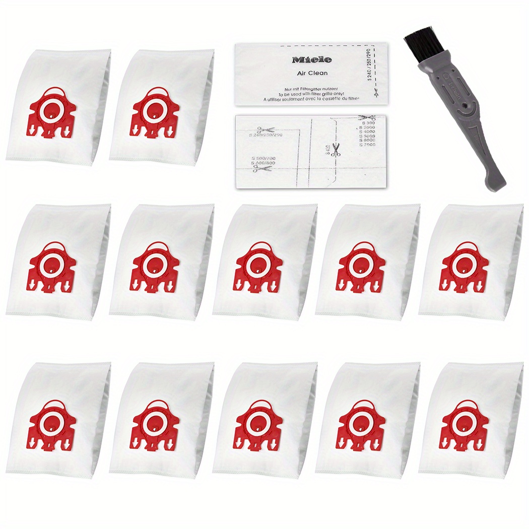 Miele GN AirClean - Bolsas de polvo de eficiencia 3D para aspiradora Miele  2 cajas de 4 bolsas y 2 filtros