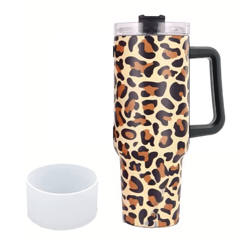 40oz Tumbler with Handle, Straw, Lid, Stainless Steel Vacuum  Insulated Water Bottle Adventure Travel Mug Quencher for Iced Coffee, Hot  and Cold Tea, Beverage (40oz Bay Leaf: Tumblers & Water