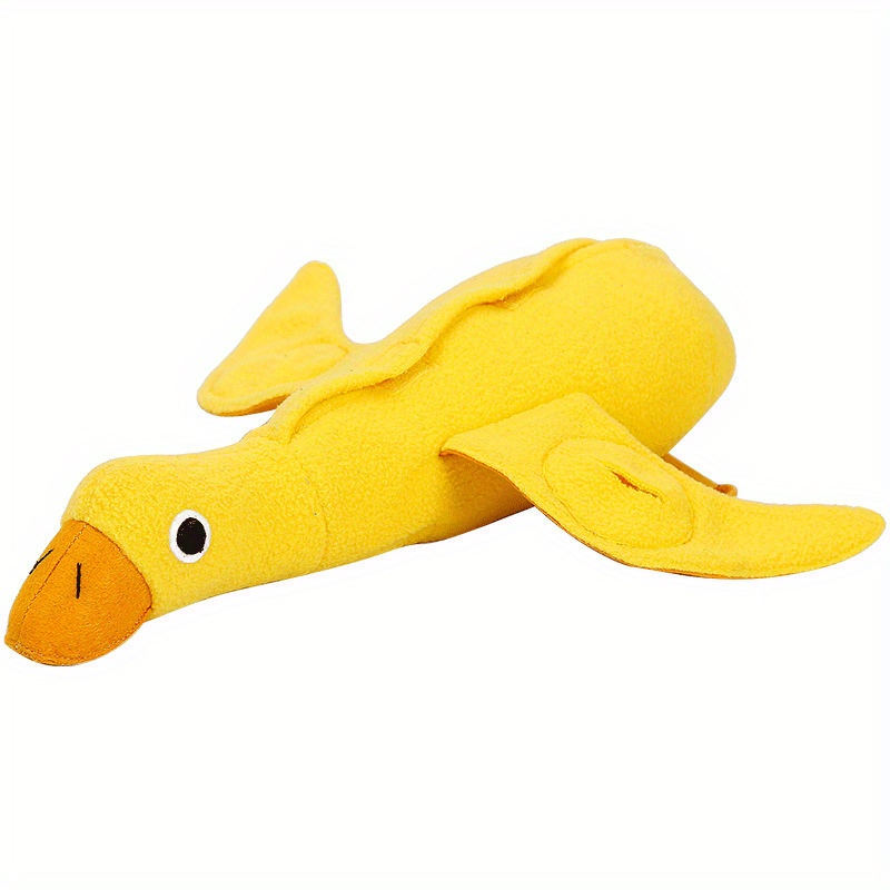 Dog Treat Dispensing Duck Dog Toy Squeak Dog Puzzle Toy Durable