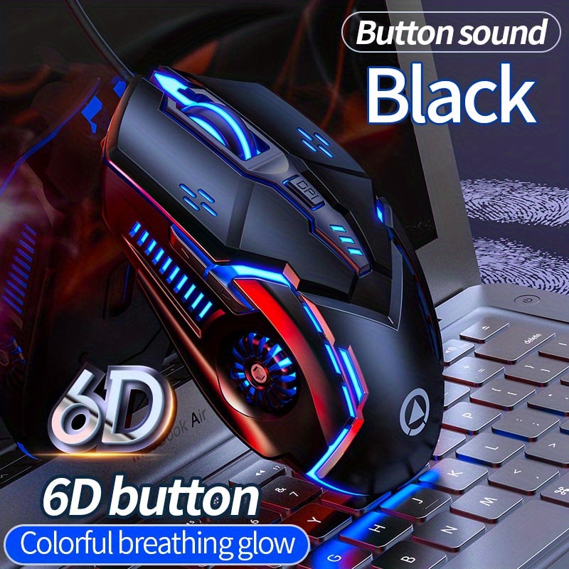 Ergonomic Wired Gaming Mouse 6 Buttons LED 2400 DPI USB Computer Mouse Gamer  Mouse K3 Pink Gaming Mouse For PC Laptop