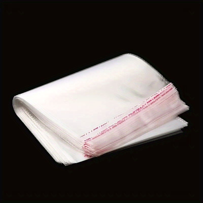 Clear Plastic Bags For Packaging, Clothing & T-shirts Strong Packing Self  Adhesive Cellophane Bag - Temu