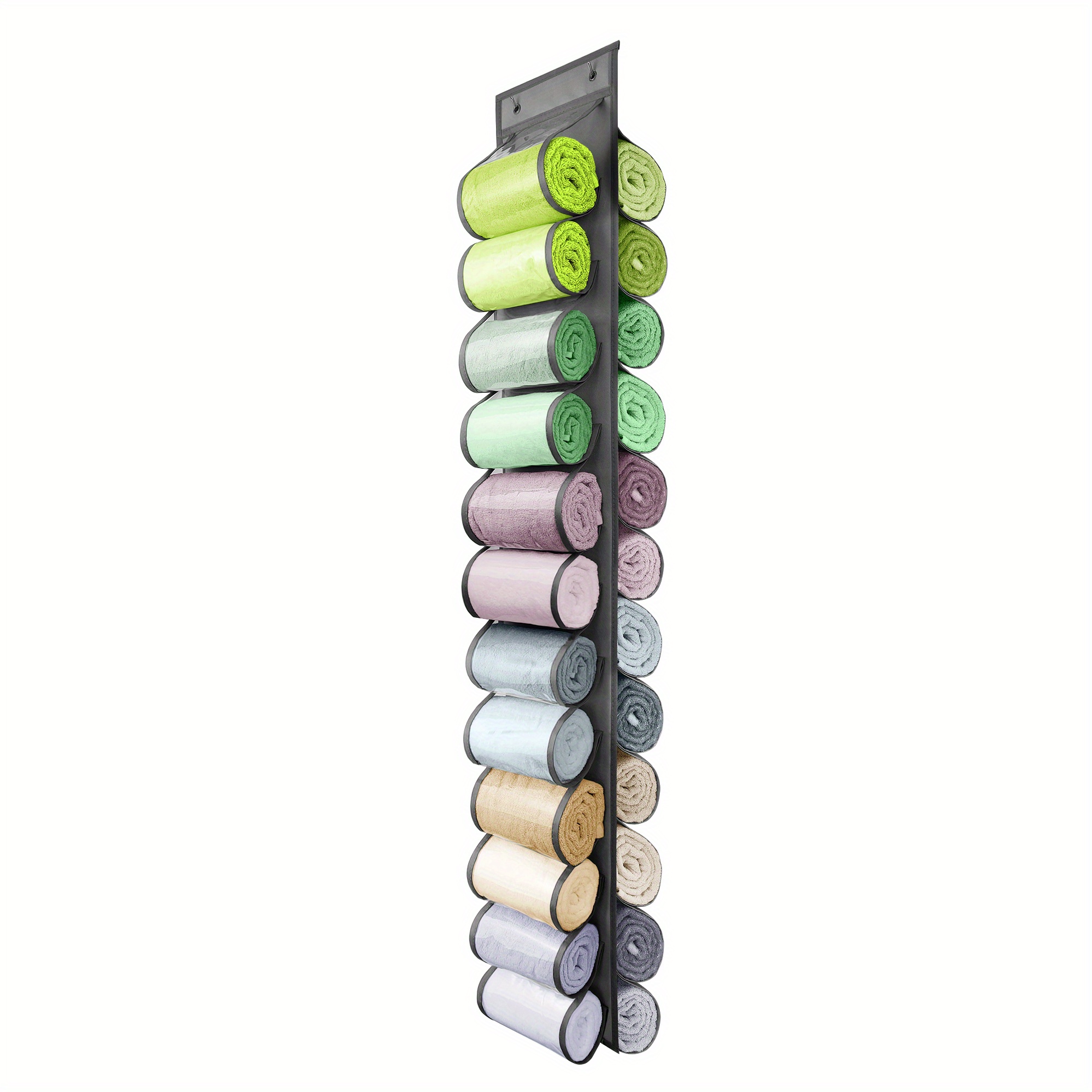 24 Compartments Vinyl Roll Storage Organizer for Hang Pocket