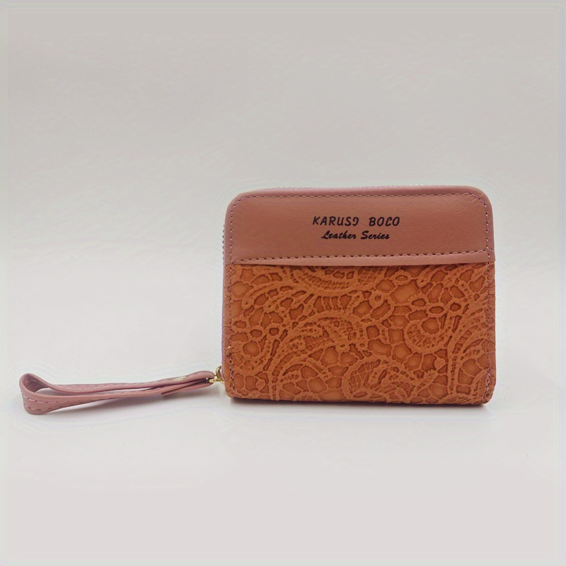 Coin purse with leather lace