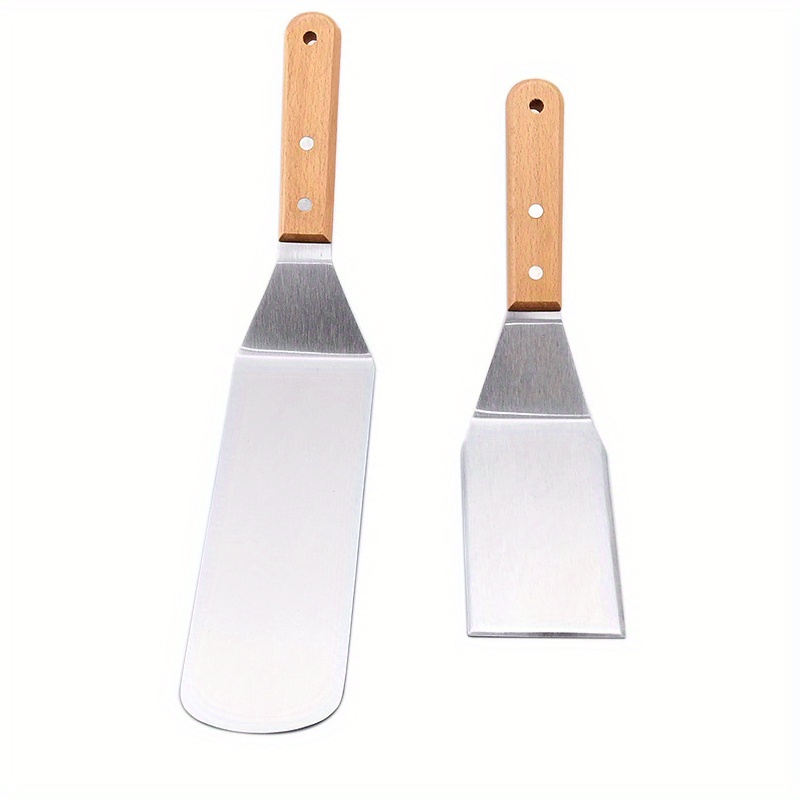 Personalized Long Pancake Flipper Spatula Stainless Steel Griddle