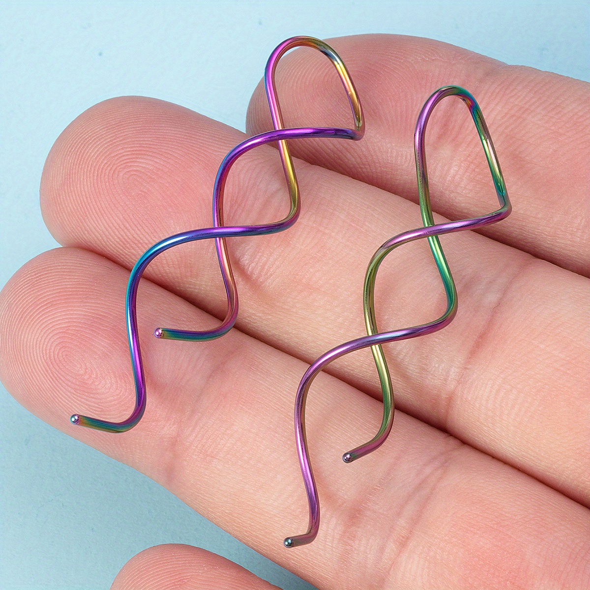 2Pcs Minimalist Cartilage Hoop Earrings for Women