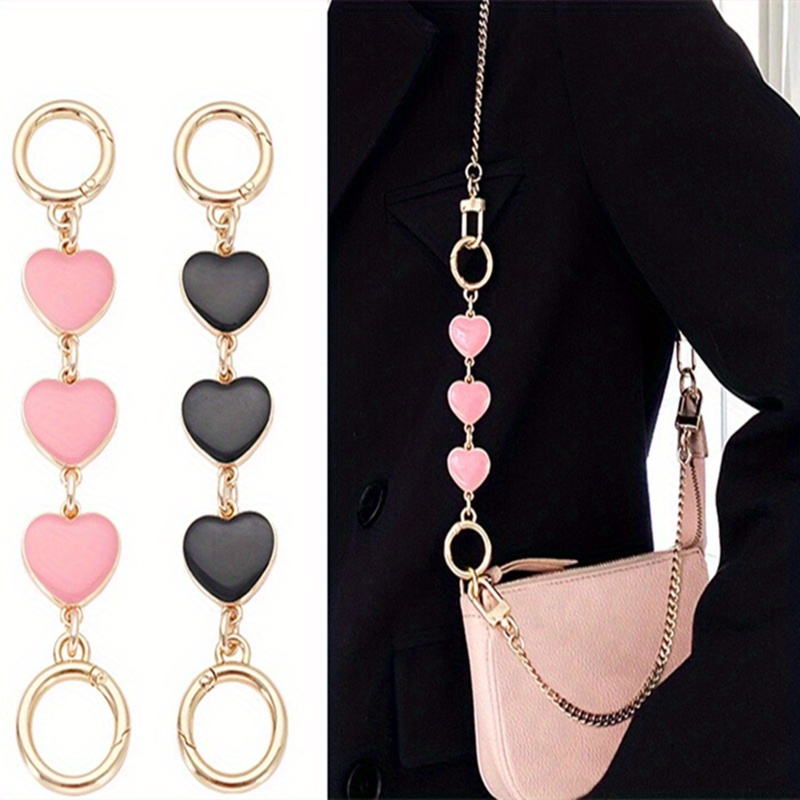 Bag Chain Strap Extender Heart-shaped Replacement Chain For Purse