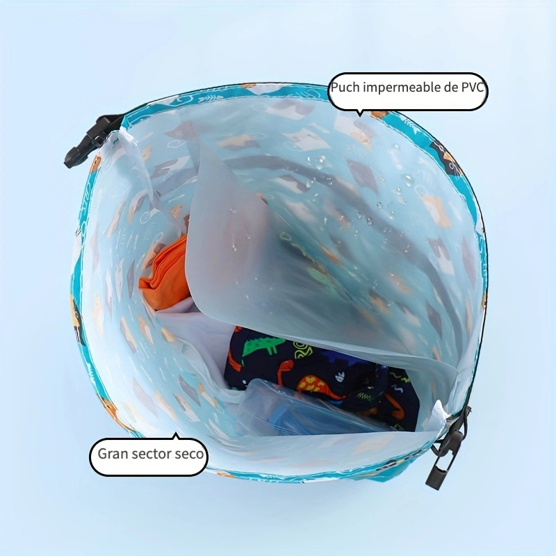 Bolsa de natación Mochila con cordón para Mochila impermeable Dibujos  animados Bolsa separada Mochila deportiva para para caminar Montar en la  playa Piscina Rojo Sunnimix Bolsas de natación