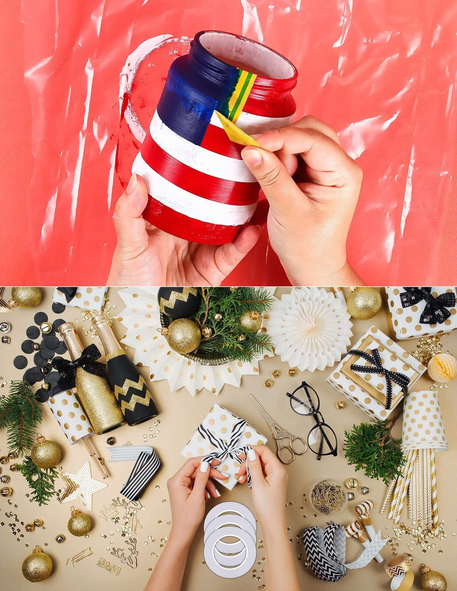 Double Sided Adhesive Tape Double side Craft Tape Card Temu