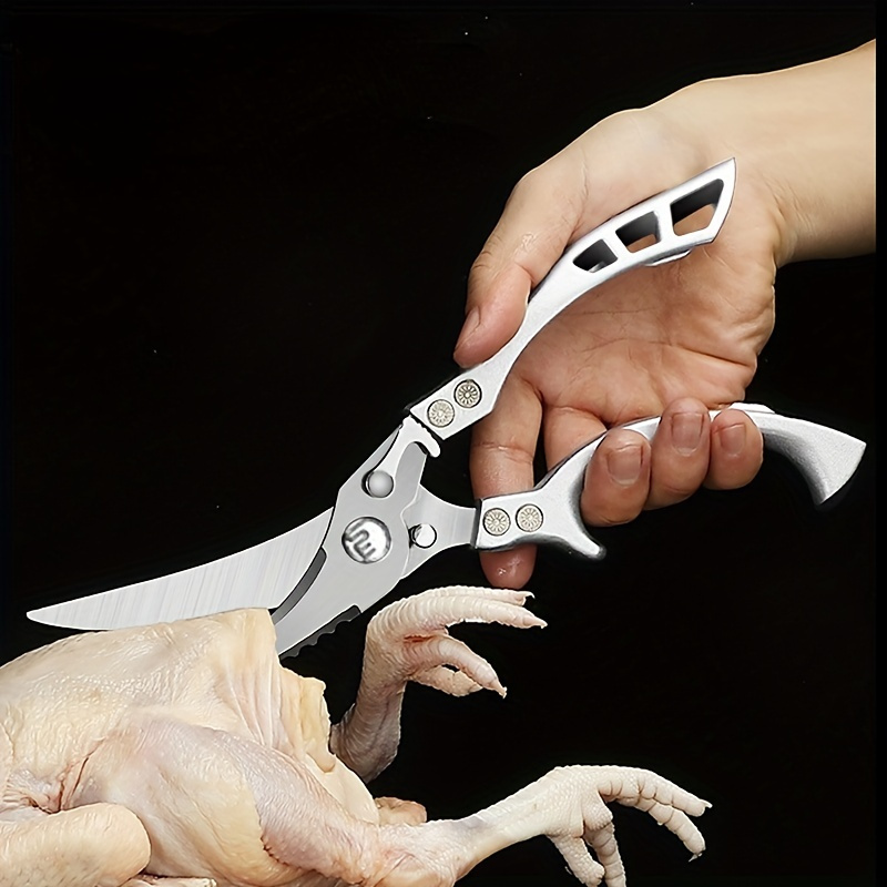 Powerful Kitchen Scissors Chicken Bone Scissors Scale Clean Fish Raptor  Shears Multipurpose Scissor For Cutting Meat