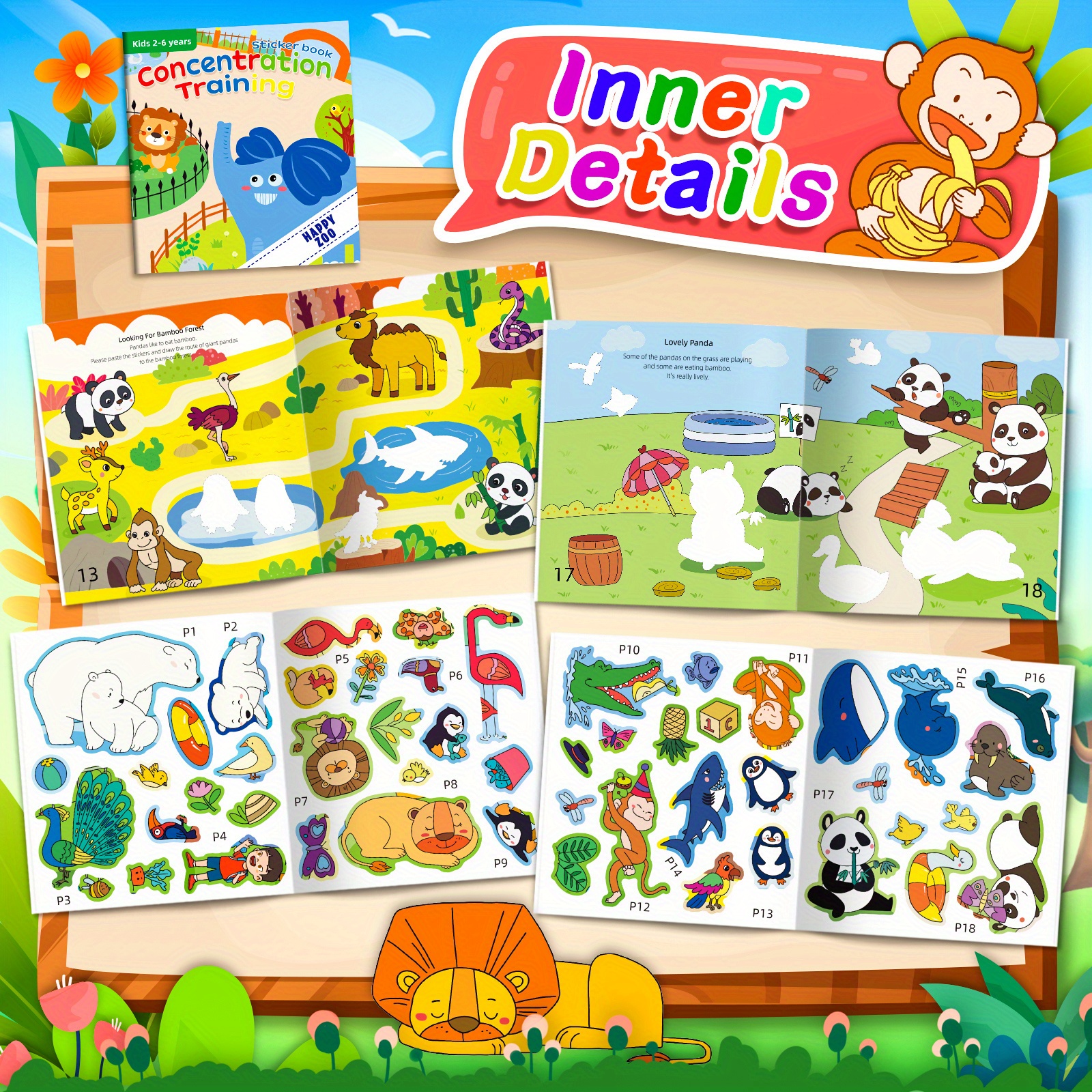 2 Juegos De Libros De Pegatinas Para Niños De 2 A 4 Años - Temu