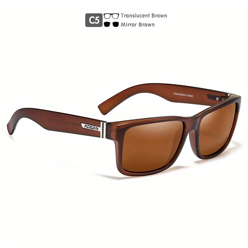 Mens Classic Square Hd Polarized Sunglasses Outdoor Sports Fishing