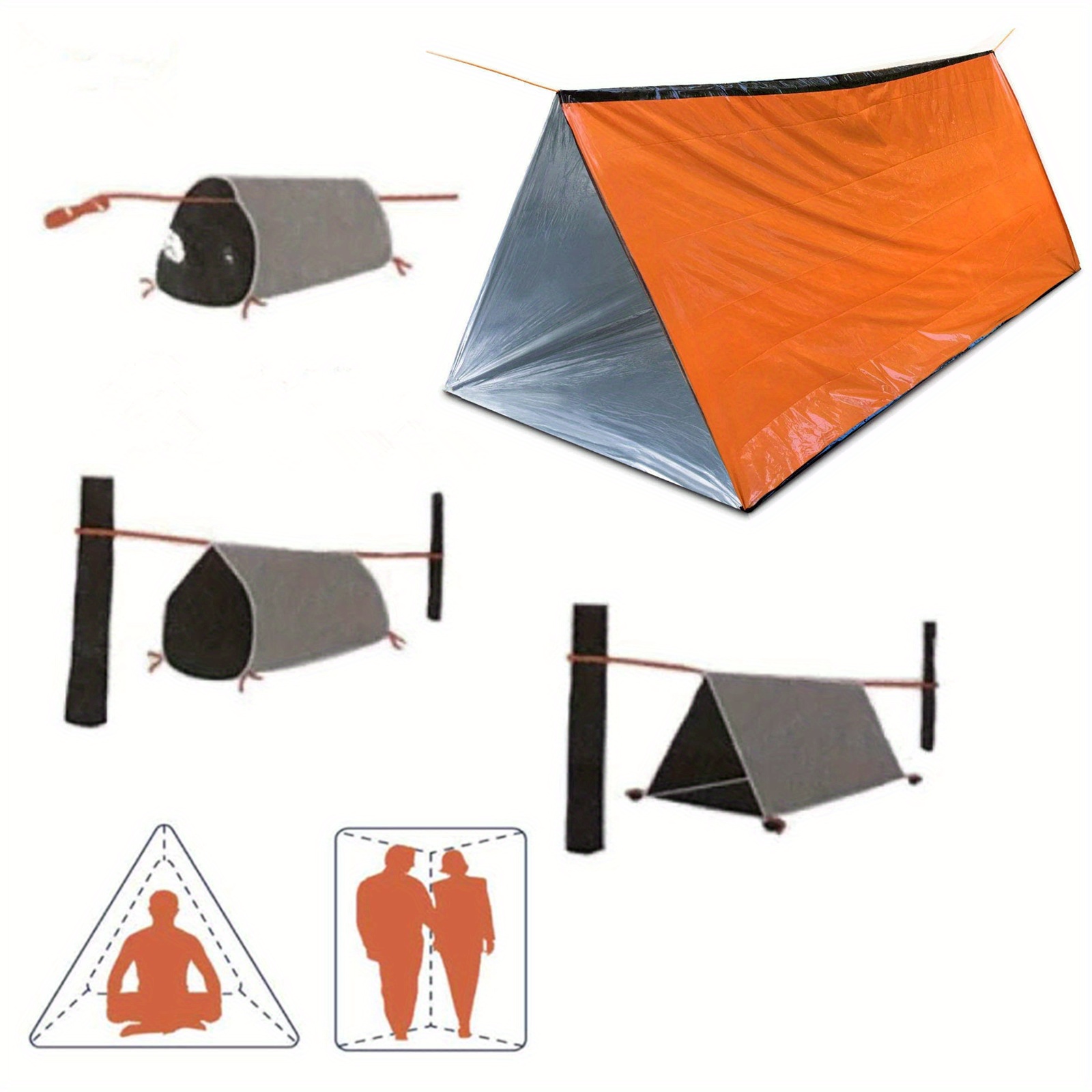 Emergency Tent Outdoor Life Survival Blanket First Aid Moisture-proof Pad  Insulation Simple Tabernacle Sunscreen Awning Cabana