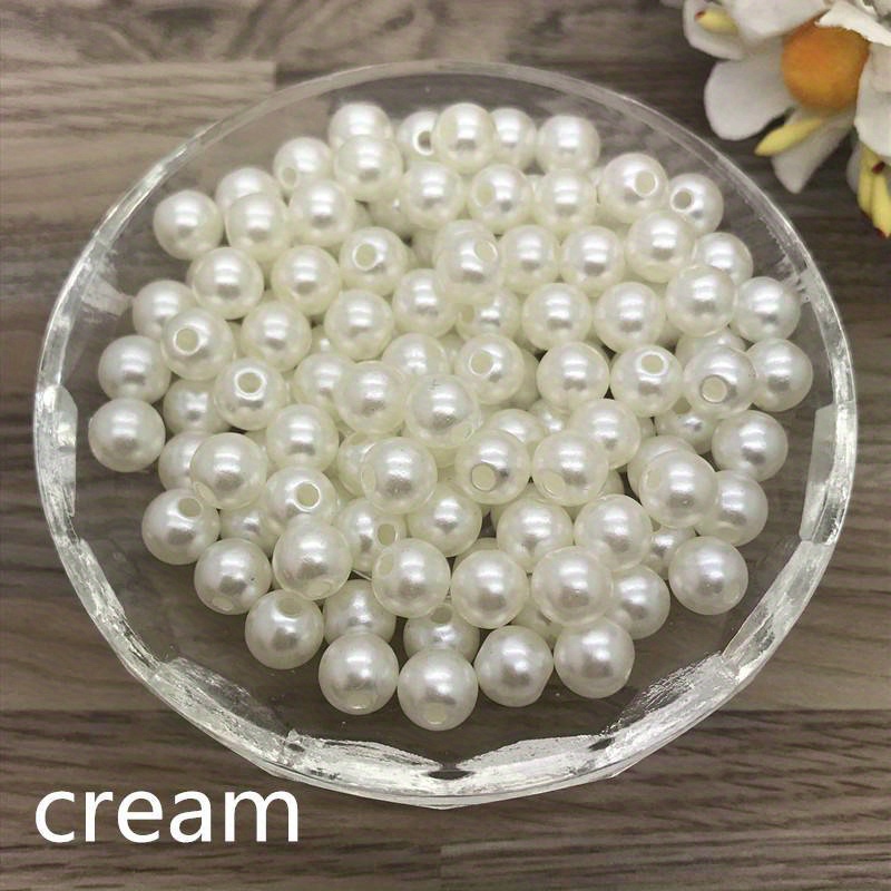 Round White Pearl Beads, For Decoration