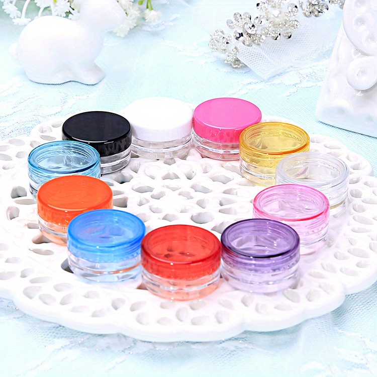 20pcs Sample Pots With Lids 5g / 5ml Small Plastic Pots, Mini Cosmetic  Containers, Small Plastic Containers Plastic