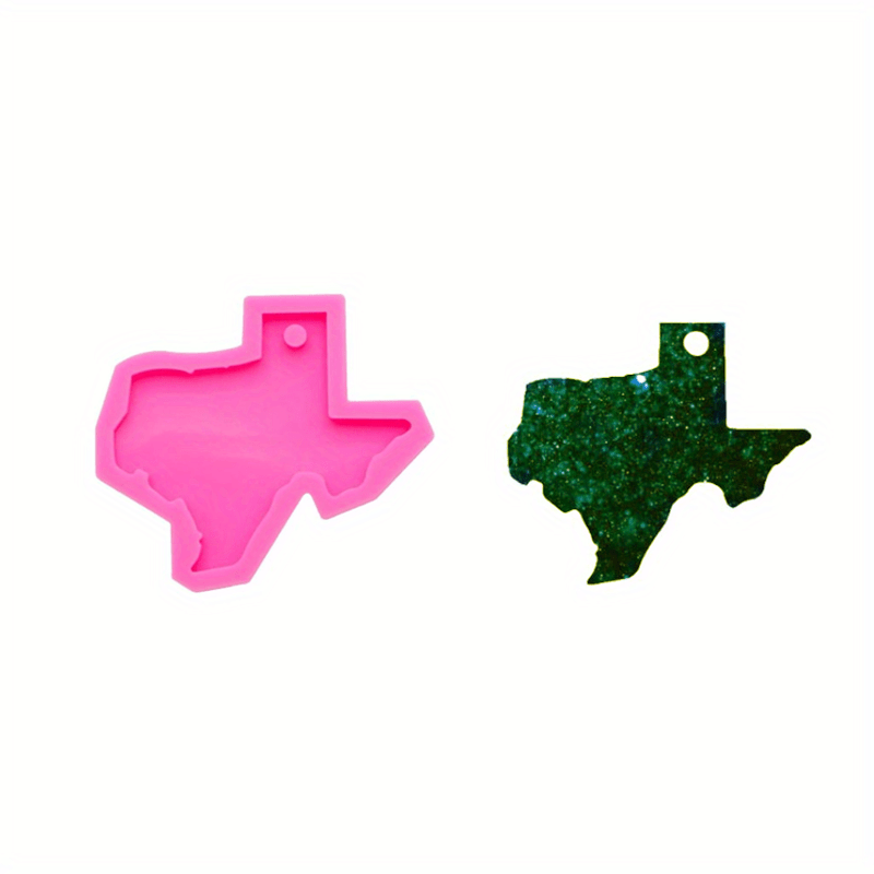 Diy Resin Silicone Mold American State Keychain Mold Ohio Louisiana Florida  Texas California Shape Silicone Resin Mold - Temu Israel