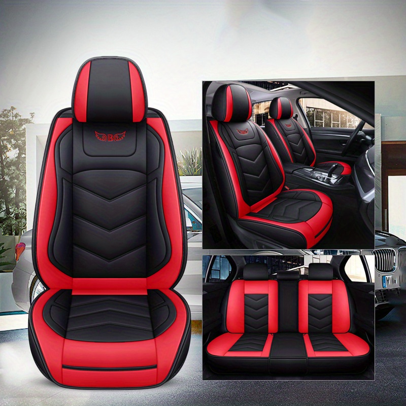 Upgrade Your Car's Interior With This Universal Fit, Waterproof, Premium PU  Leather Car Seat Cover Set!