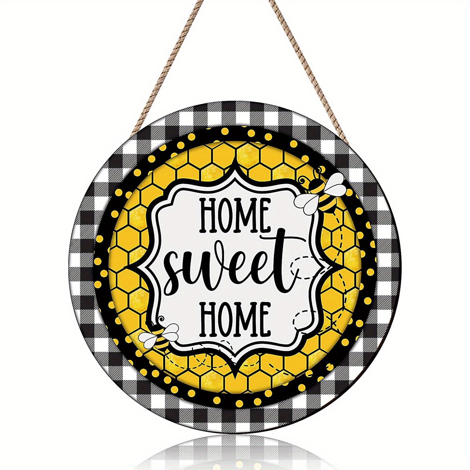 3 NEW BUMBLE BEE kind happy you HOME SWEET HOME farmhouse hanging wall decor