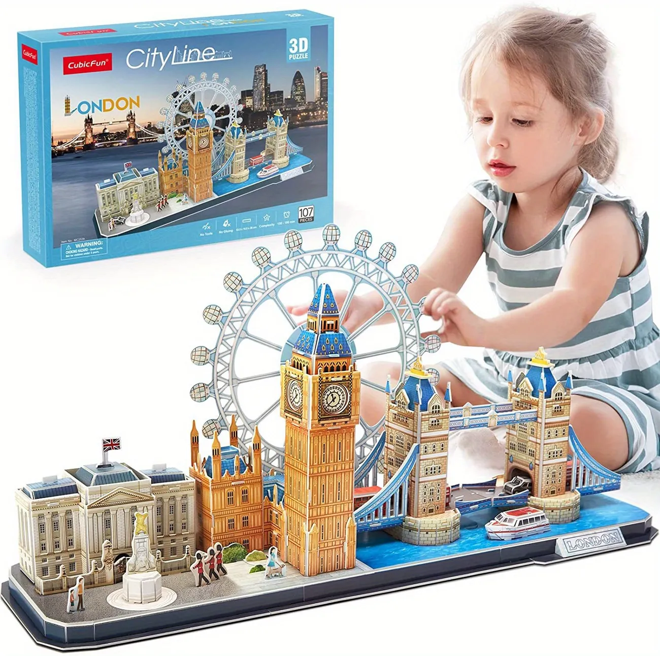 Puzzle 3d Uk London Bridge Big Ben City Skyline 107pcs - Temu Italy