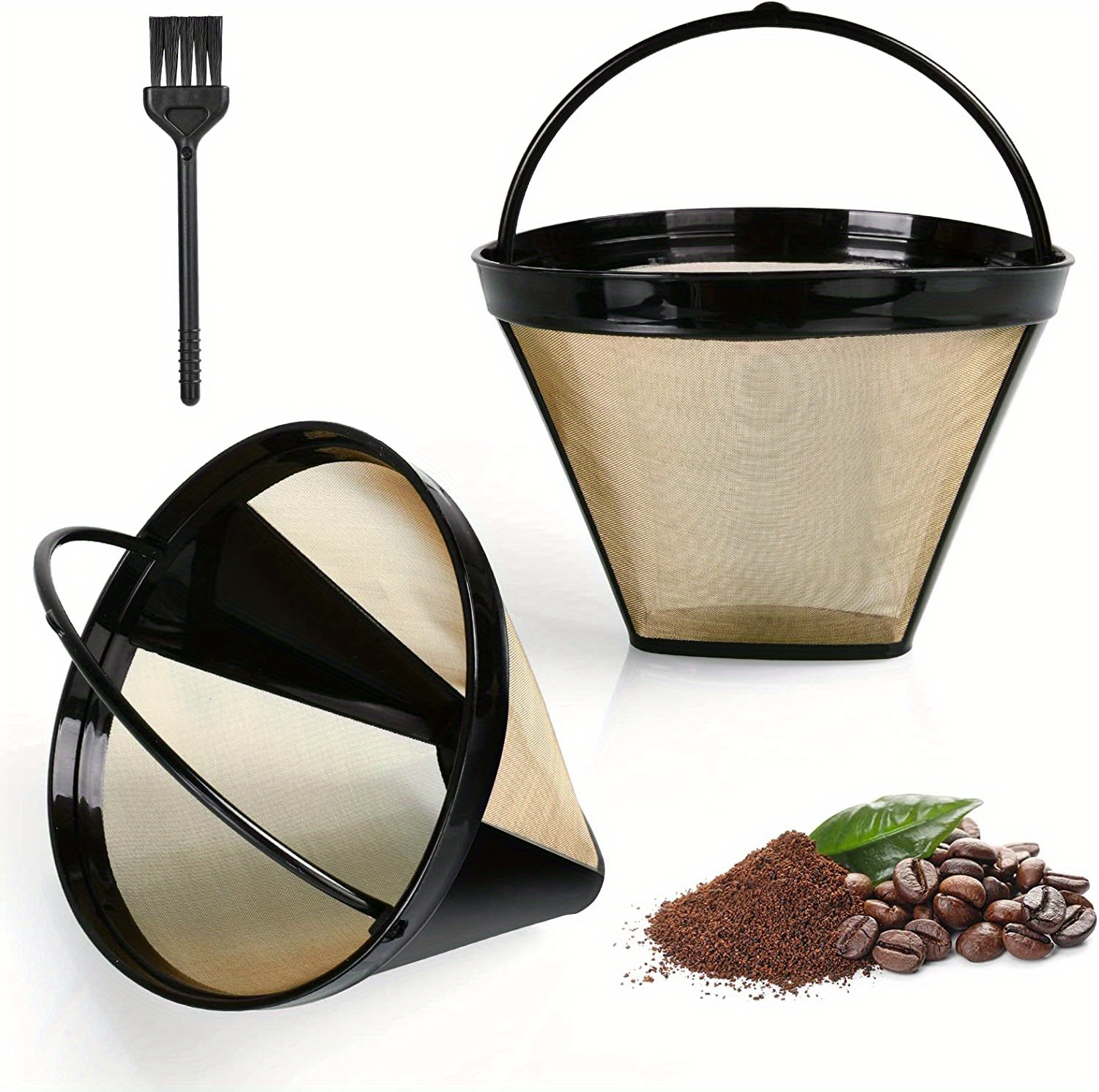 Reusable No.4 Cone Coffee Maker Filters For Ninja Coffee Bar - Temu