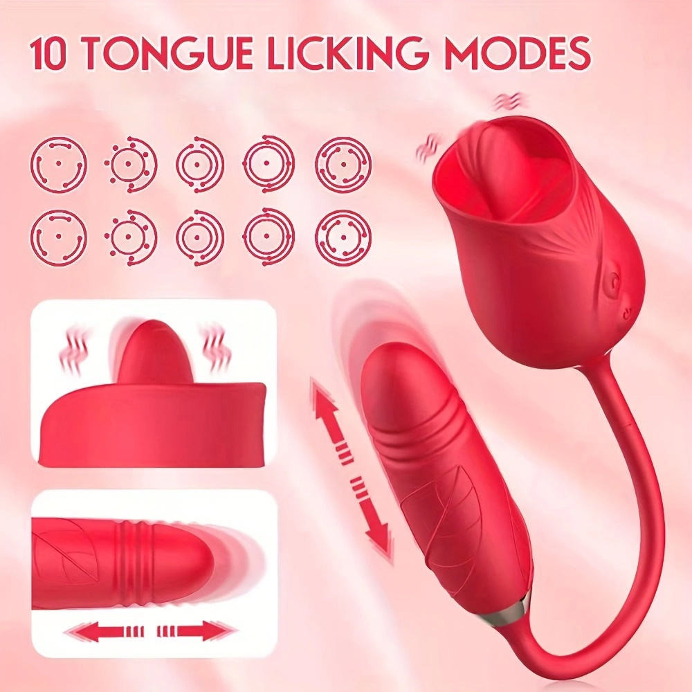 Rose Toys Vibrator for Women, Vlatne Clitoral Vibrator Sex Stimulator with  7 Mind-Blowing Tapping Modes, Nipple Teasing Clitoris Masturbating Things