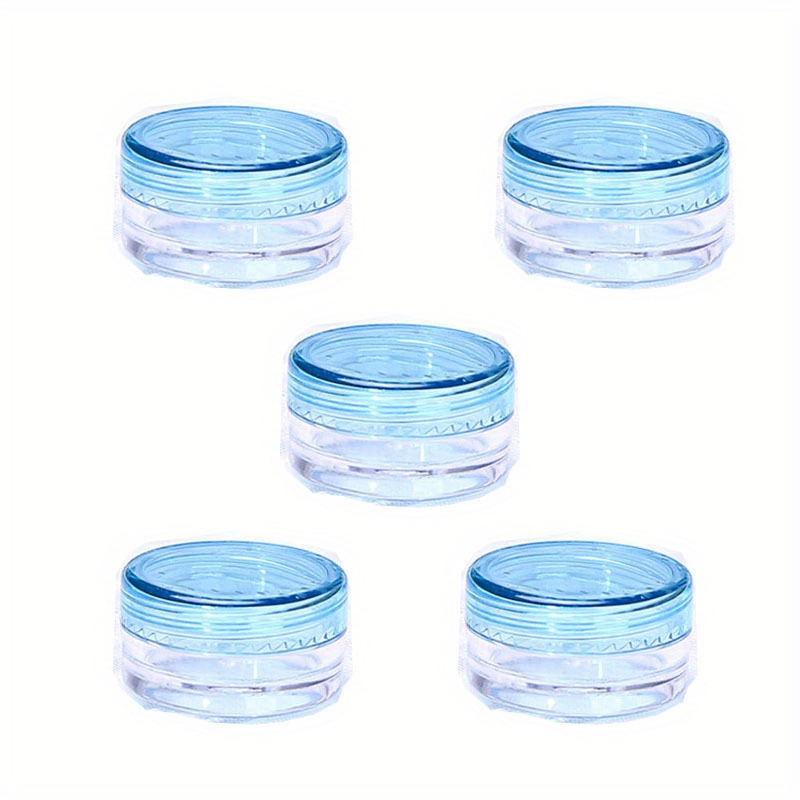 Cosmetic Flip Top Hinged Lid Jars Beauty Containers - 10 Ml (Clear) • 5094  Beauty Makeup Supply