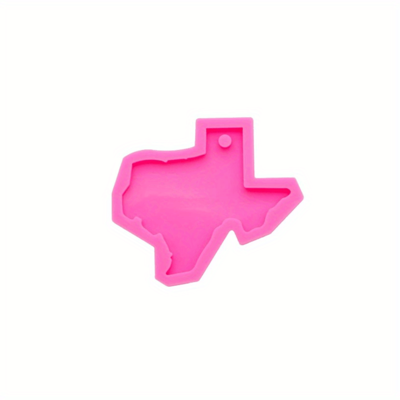 Diy Resin Silicone Mold American State Keychain Mold Ohio Louisiana Florida  Texas California Shape Silicone Resin Mold - Temu