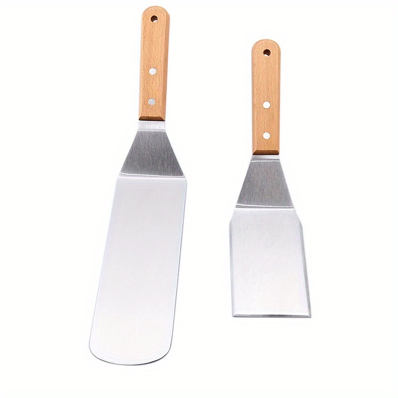 Metal Spatula Set Griddle Long Spatula Teppanyaki Spatulas Temu Australia