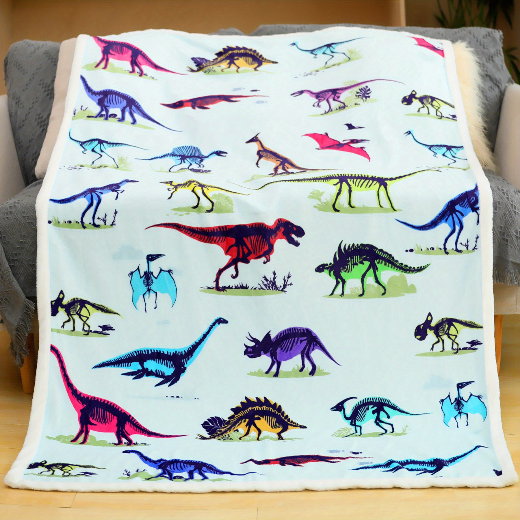 Dino discount throw blanket