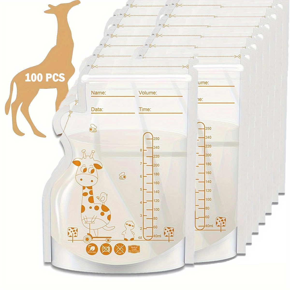 Medela Milk Storage Bags With Bottle