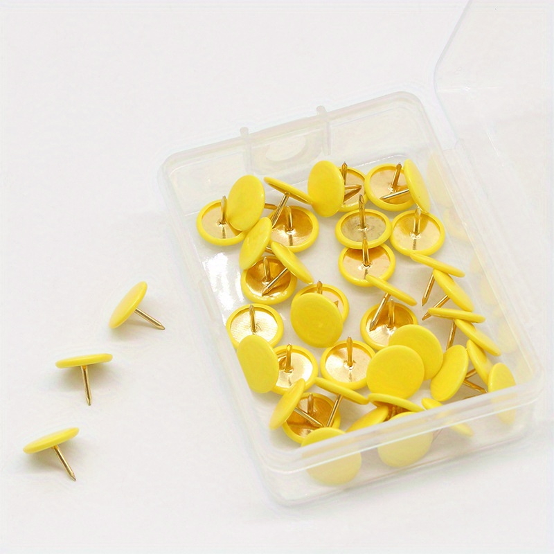 Plastic Round Head Push Pins Are Suitable For Home School - Temu