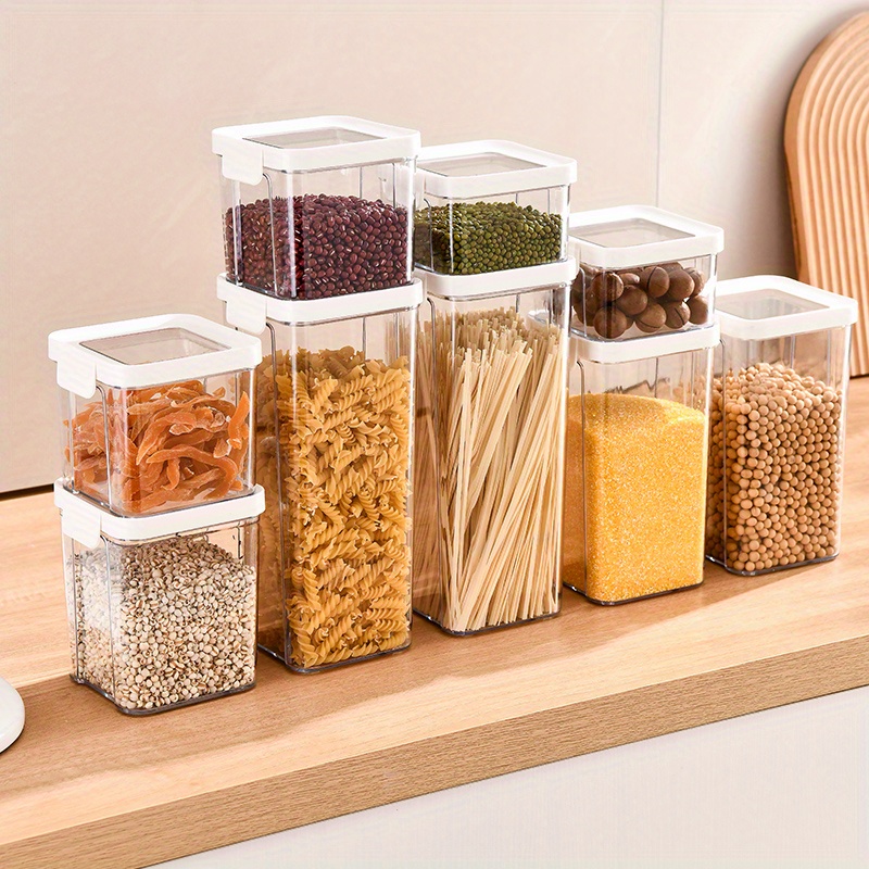 Food Storage Jars Transparent Airtight Storage Container - Temu