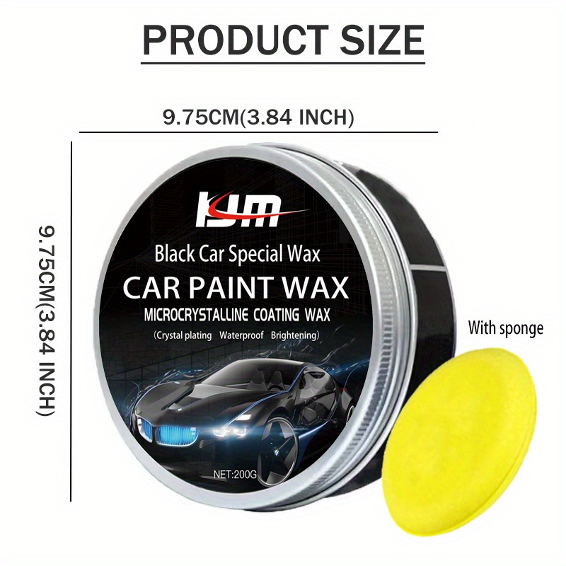 Black Car Wax Crystal Plating Black Wax Polishing Agent Car Coating Wax  Paint Surface Waterproof Film Carnauba Car Paste For Car - AliExpress