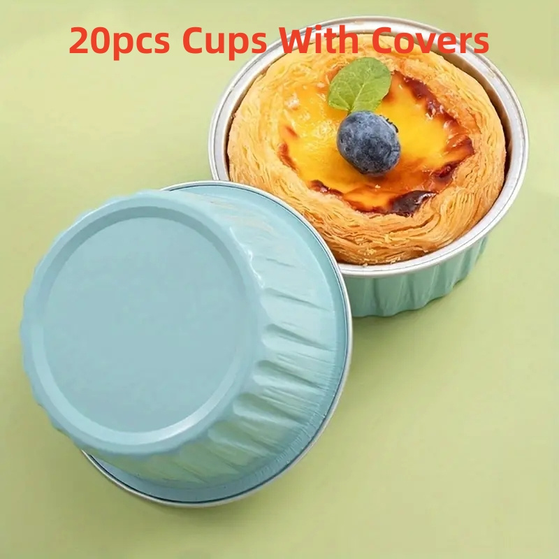 20pcs, Disposable Pudding Cups With Lids, Heat Resistant Plastic Dessert  Cups, Small Food Containers, Kitchen Gadgets, Kitchen Stuff, Kitchen  Accessor