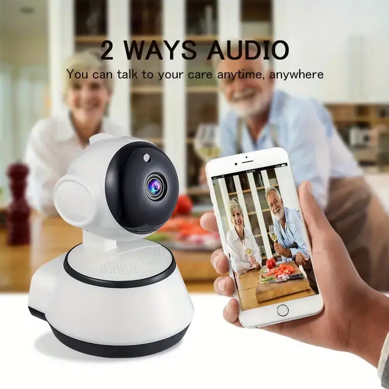 v380pro new wireless home security ip camera motion detection smart indoor 720p night vision wifi camera two way audio ip camera baby monitor with motion sensor and smart phone viewing without tf sd card details 2