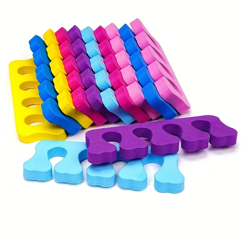 

30pcs Soft Sponge Foam Nail Dispensers - Disposable Toe Separators For Pedicure Tools And Nail Art