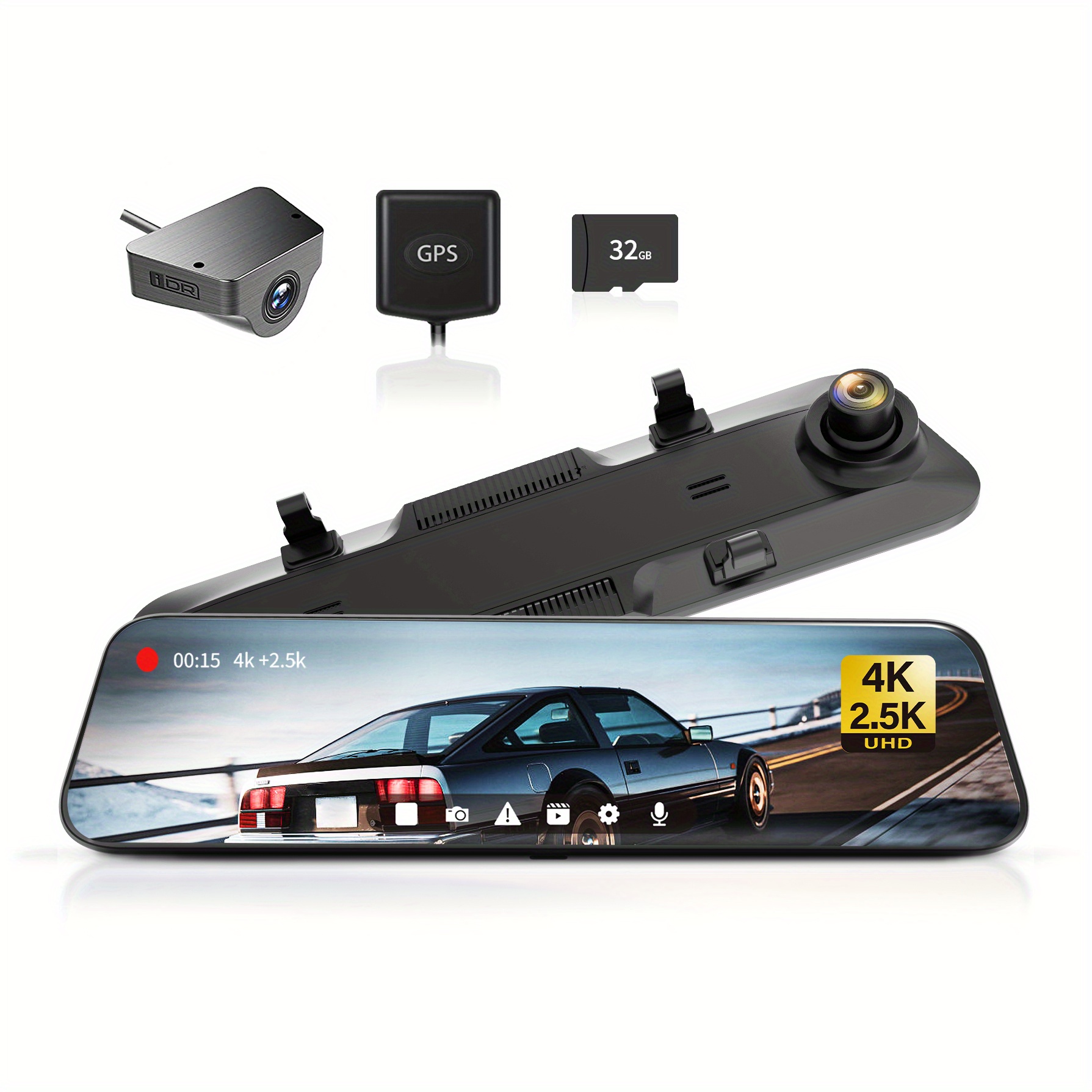SUPCAR A800 4K Dash Cam avec WiFi et GPS intégrés - Temu Canada