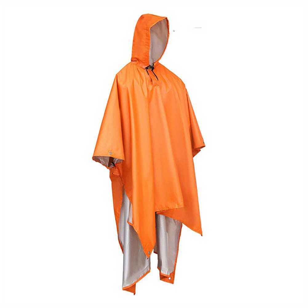 Chubasquero Poncho al aire libre para mujer, chaqueta impermeable para  mujer, gabardina ligera para hombre, abrigo impermeable (color rojo,  tamaño: L)