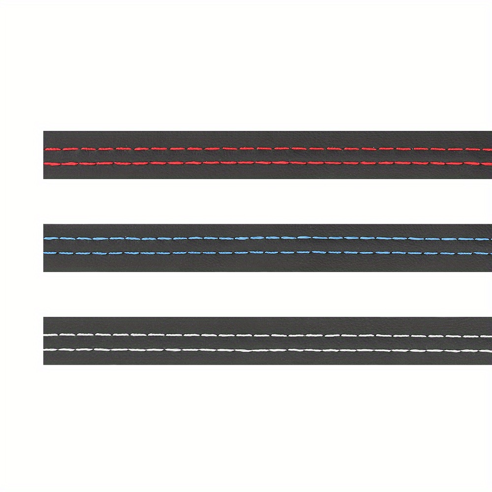 Kaufe Auto-Innenraum-Zierleiste, selbstklebend, Armaturenbrett, Leder,  dekorative Linie, rot, blau, DIY-Geflechtstreifen, Auto-Dekoration, 0,5/2 m